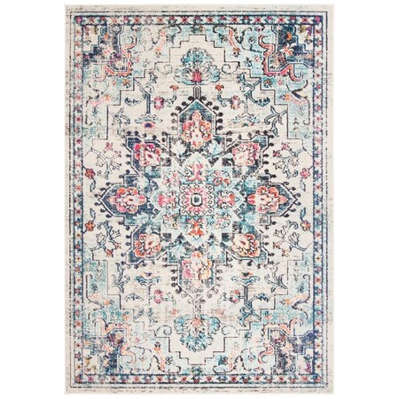 Safavieh 12 x 18 ft. Madison 400 Power Loomed Rectangle Area Rug Cream & Blue MAD473B-1218
